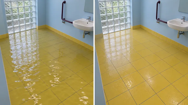 Water Extraction Near Crighton Theatre before and after