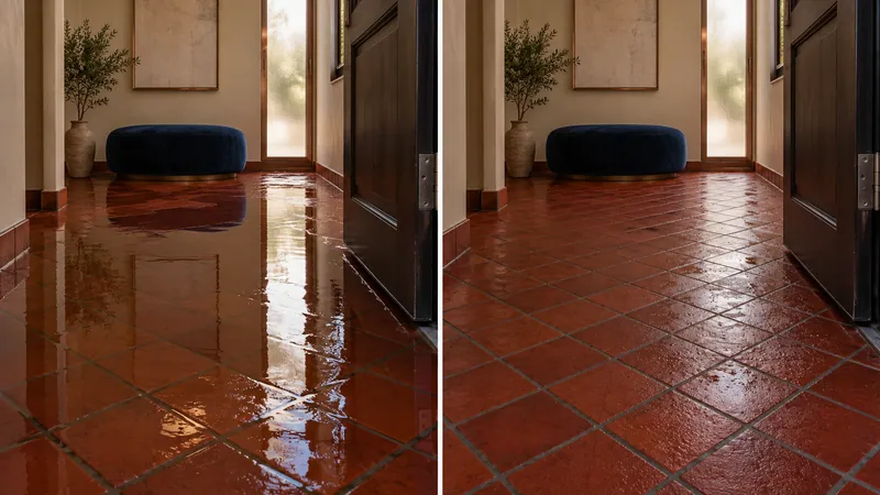 Water Extraction Near Founder's Plaza before and after